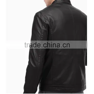 Classic Leather Moto Jacket thumbnail-3