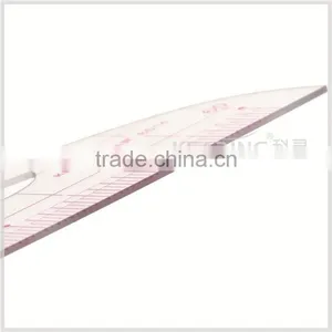 Kearing 1/4 Plastic Sandwich Line Scale Ruler / PVC Triangle Scales at Factory Price # 8514 thumbnail-6