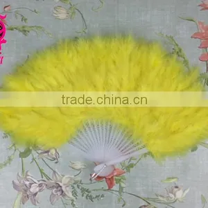 Wholesale Good Quality Multicolor Turkey Feather Fan thumbnail-4