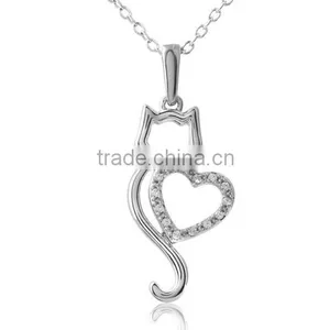 Latest Design Girls Top Brass Cute Animal Bulldog Dog Jewelry Pendant Necklace thumbnail-3