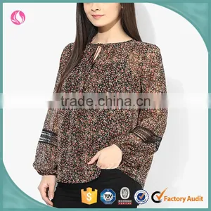 Lady Blouse & Top Coral Shirt Ladies Modern Blouse Plus Sizes Fancy Top thumbnail-3