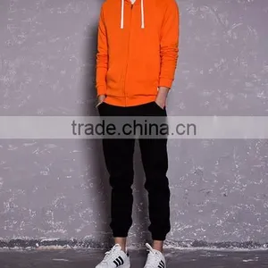High Quality Good Sale Wholesale Professional Factory Custom Plain Men Zipper Hoody thumbnail-1