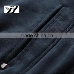 Wholesale Men Fleece Hoodie Custom Sweatshirt Sleeve Zip Hoodie thumbnail-5