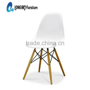 2016 Low Price Modern Dining Room Plastic Chair With Low Back , Fancy Wholesale White Beach LS-4001 thumbnail-1