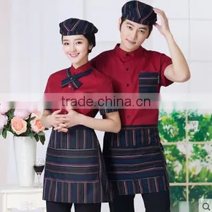 Custom Good Price Chantilly and Nice Design Coffee Stores Catering Uniforms for Boys and Girls Wholesale thumbnail-3