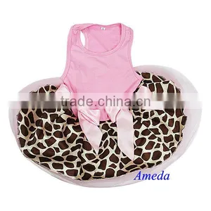 NEW Light Pink Giraffe Pets Cats Dogs Clothes Party Dress XS-L thumbnail-1