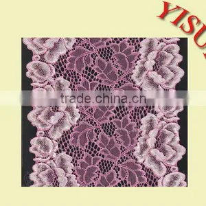 100% High Quality Nylon Spandex Jacquard Fashional Lace Material thumbnail-1