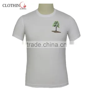 Tshirts With Logo Rubber Printing Ring Spun Cotton thumbnail-1
