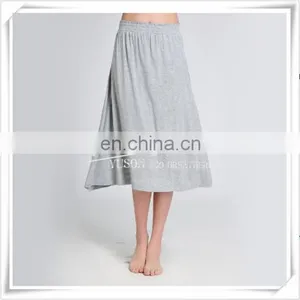 Ladies' Bamboo Knee Length Knitting Silky Soft Skirt Green Material New Tech. thumbnail-5