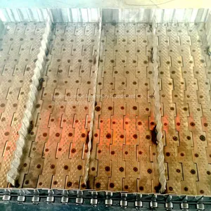 Best Bear Capacity 2.0mm Thick Stainless Steel Chain Plate Conveyor Belt thumbnail-3