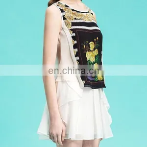 Promotional Printed Summer Wholesale Ladies Tops thumbnail-1