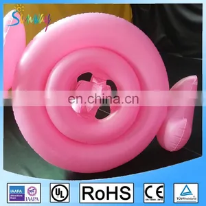 Sunway Baby Inflatable Flamingo Shape Kids Float Seat Swimming Boat Ring Swim Ride-On Toys thumbnail-4