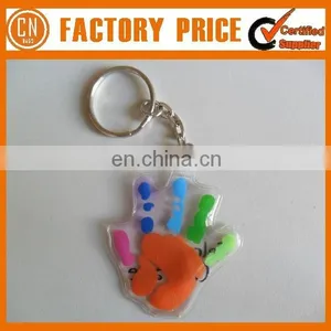 Customized Logo OEM Designed Liquid Keychain thumbnail-1