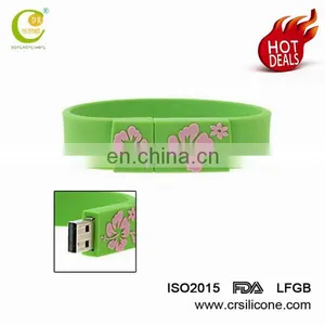 High Quality Wholesale Silicone Bracelet Usb Flash Drive 2/8/32/64gb,Promotional Wristband Pendrive thumbnail-1