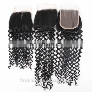 Wholesale Remy Hair Hair Extensions Brazilian Deep Wave Hair With Closure in Mozambique thumbnail-6
