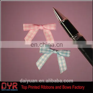 PRE-TIED TINY GINGHAM CHECKERED BOWS thumbnail-1