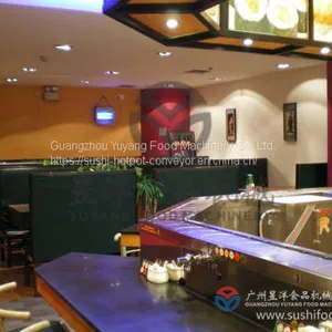 Fashion Beautiful Color Conveyor Belt System / Rotary Food Delivery System thumbnail-4