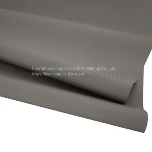 Moisture-proof Soft Touch Plain Color PVC Plastic Film Roll for Wardrobe Decoration thumbnail-1