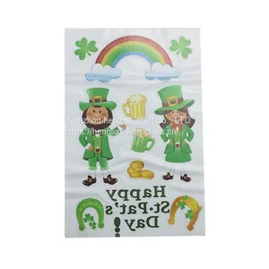 Saint Patrick's Day Temporary Tattoo Stickers For Man Women Four Leaf Clover Fake Tattoo For Woman Waterproof Tattoos Green thumbnail-4
