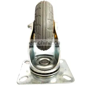 Steel Rubber PU TPR Medical Heavy Duty Cast Iron1 Inch Swivel Castor Wheel thumbnail-6
