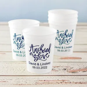 Compostable Cups for Wedding Disposable Eco Friendly Drink Cups Wedding Reception Supplies Paper Cups Disposable thumbnail-1