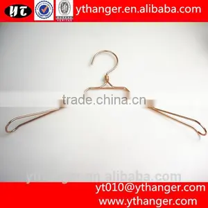 YY0214 Hot Selling Thick Copper Metal Clothes Hanger Metal Wire Shirt Hanger thumbnail-4