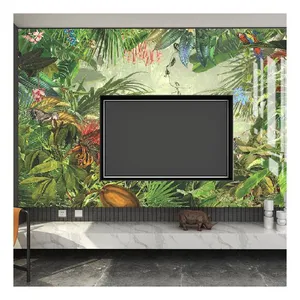High Grade Luxury Interior Wall Decorative Wall Mural Bamboo Wall Panel Mold For Home Decor Dropshipping thumbnail-5