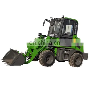 4wd Hydrostatic Transmission Front Loader With 3 Cylinders Engine , Mini Wheel Loader thumbnail-1
