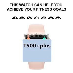 for Men Women T500+ Plus Smart Watch Series 6 T500 Plus Pedometer Reloj Music Control pk HW12 HW22 Pro Smart Watches thumbnail-3