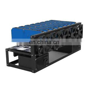 Good Quality Easy Install 16 Gpu Steel Open Air Shell Rig Case Rack 8gpu Open Air Type With Steel Graphics Card Frame thumbnail-3