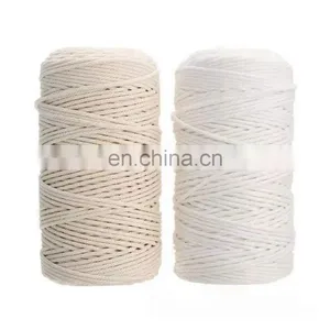 Newest Design Top Quality Natural Braided Macrame Cord Cotton Ropes thumbnail-2