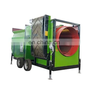 Large Capacity Sorting Line Trommel Screen Supplier Trommel Screen Mobile Garbage Trommel Screen thumbnail-1