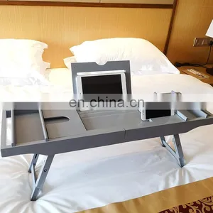 Wholesale High Quality Multi-function Bedroom Bathroom Bamboo Bathtub Caddy Tray thumbnail-4