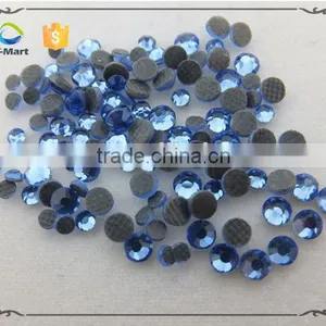 Light Blue Light Sapphire Hot Fix Stone for Festival Dress With Good Quality thumbnail-1