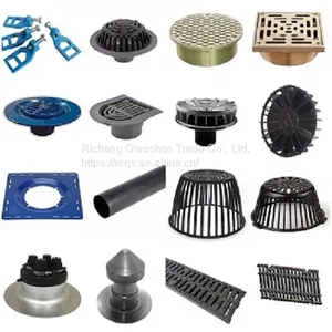 Roof Drain Spun Aluminum 4 Inch New Construction Roof Drain thumbnail-4