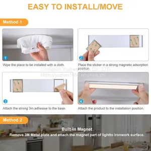 Ultra-thin Body Sensing Intelligent Led Light Rechargeable Long Strip Wireless Cabinet Wardrobe Wine Cabinet Magnetic Strip Light Strip thumbnail-5
