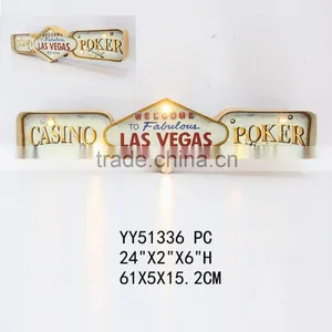 2015 Factory Vintage Metal Advising Palque With LED Light, Embossed Factory Tin Sign With Light thumbnail-1