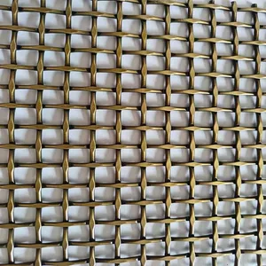 Industrial Building Exterior Walls, Architectural Metal Decorative Mesh, Hotel Wall Metal Mesh Ceiling Partition Curtains thumbnail-4