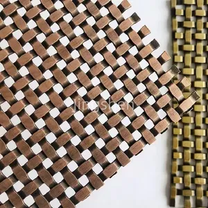 Durable New Stainless Steel Woven Decorative Mesh Patterns, Suitable for Elevator Car Decoration thumbnail-5