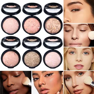 7-Color Multi-Shade Pressed Powder Silky-smooth Pressed Powder for Color Correction and Setting Makeup Natural & Long-Lasting Baked Powder Compact thumbnail-2