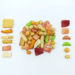 Assorted Japanese Style Rice Cracker Mix With Multiple Shapes and Colors for Wholesale Snack Distributors thumbnail-2