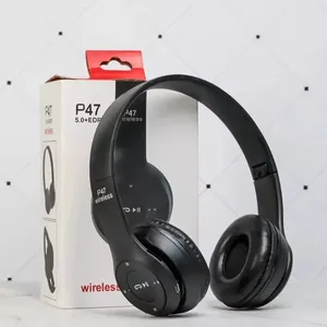 P47 Popular Wireless Earbuds Sports Headphone With FM Radio & Gift Compatible With Mobile Phones thumbnail-4