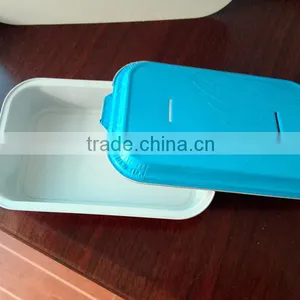 Aluminum Foil Airline Food Packing Container With Colorful Lids thumbnail-4