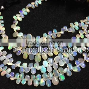Wholesale Top Grade Ethiopian Opal Smooth Pear Beads thumbnail-1