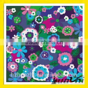 Dark Print Floral Scuba Fabric thumbnail-1