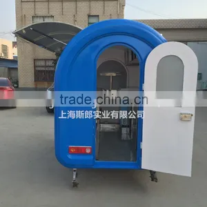 Blue 7.6*5.5ft Food Cart Beach Food Truck Hot Dog Hamburger Ice Cream Traction Cart By China's Largest Factory thumbnail-4