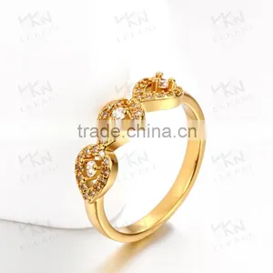 Factory Wholesell Direct New Simple Designs Gold Ring for Women Ladies thumbnail-2