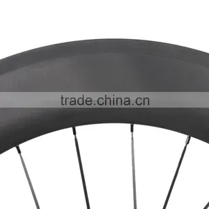 Cheap Bicycle Carbon Wheels 56/86mm Carbon Clincher Wheelset 700C Road Bike Wheelset UD Matt thumbnail-2