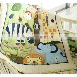 100% Cotton Baby Quilt Applique Embrodidery thumbnail-2