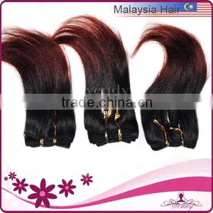 China Wholesale and Retail Cheap Price Ombre Two Tone Color Malaysian Hair thumbnail-1